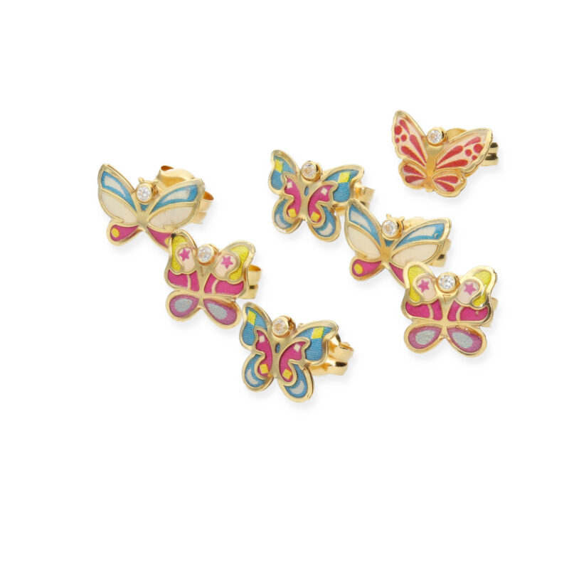 Enameled Earrings